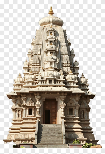 Stone Temple With Intricate Carvings PNG