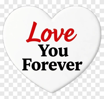 Heart With Love You Forever Message PNG