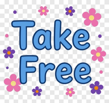 Take Free Text With Flowers PNG