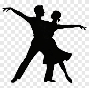 Dancer Couple Silhouette PNG