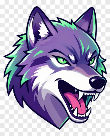 Fierce Wolf Head PNG