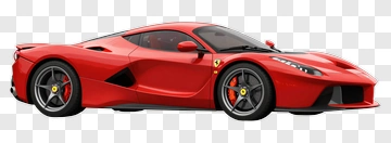 Ferrari Supercar In Red PNG