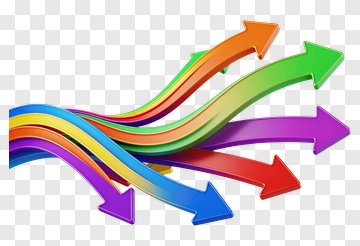 Rainbow Arrows PNG