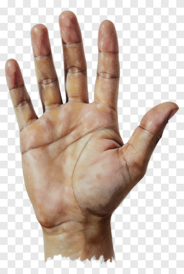 Hand With Natural Skin Tones PNG
