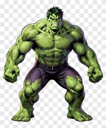 Hulk Standing With Fists PNG