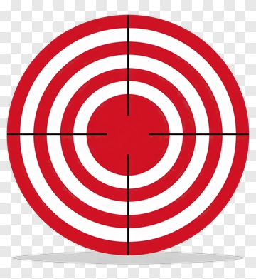 Red And White Target PNG