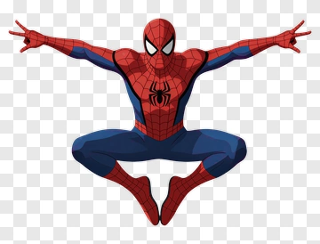 Spider-Man In Dynamic Pose PNG