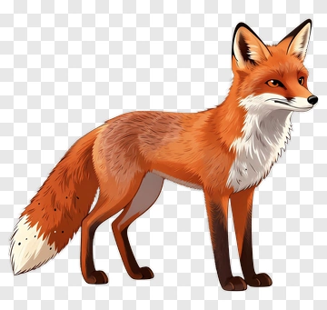Orange Fox PNG