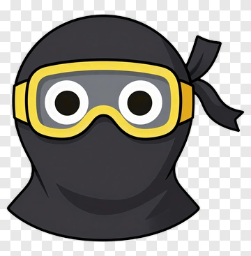 Ninja With Yellow Goggles PNG
