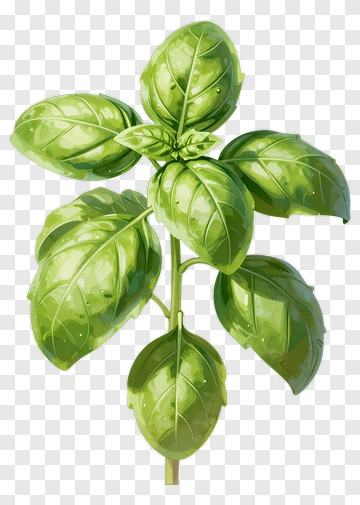 Fresh Basil Plant PNG