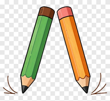 Two Pencils Standing Together PNG