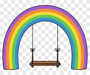Rainbow Arch With Swing PNG