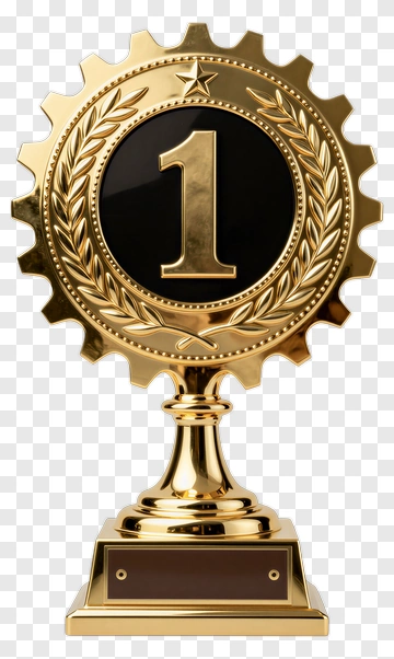 Golden First Place Trophy PNG