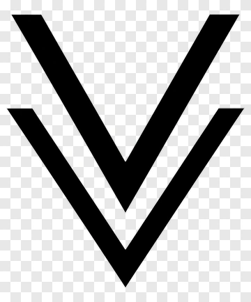 Black V Shape Logo PNG
