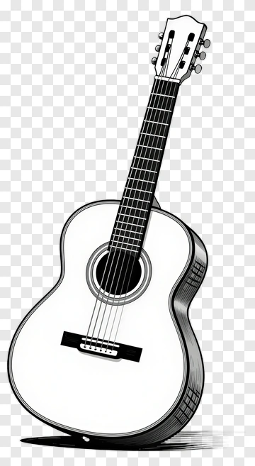 Hand Drawn Guitar PNG