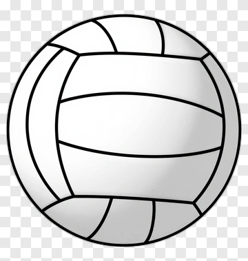 White Volleyball PNG