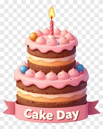 Birthday Cake With Candle PNG