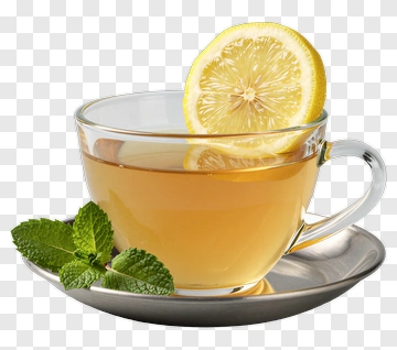 Tea Cup With Lemon And Mint PNG