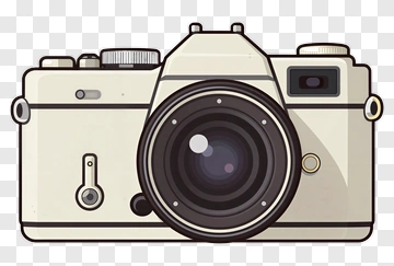 Vintage Camera Illustration PNG