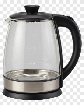 Electric Kettle With Glass Body PNG