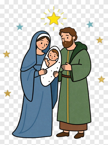 Mary Joseph And Baby Jesus PNG