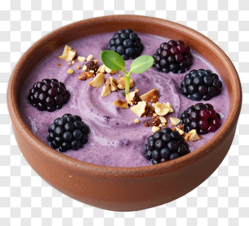 Purple Smoothie With Blackberries PNG