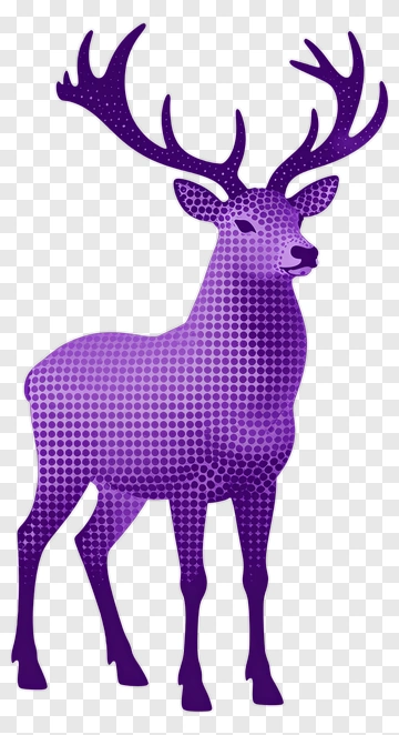 Purple Deer PNG