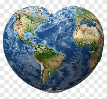 Heart Shaped Earth PNG