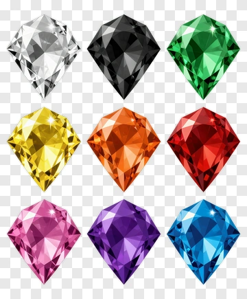 Colorful Diamonds PNG