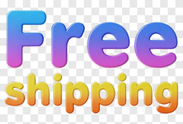 Free Shipping Text With Gradient Colors PNG