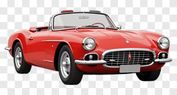 Red Convertible Car PNG