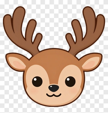 Cute Cartoon Deer PNG