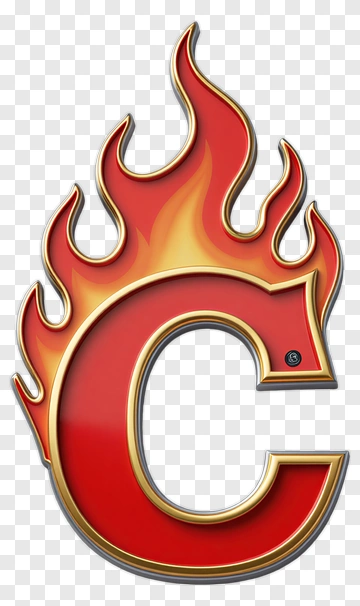 Flame Letter C PNG
