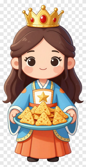 Princess Serving Sweet Treats PNG
