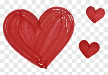 Red Heart Drawing PNG