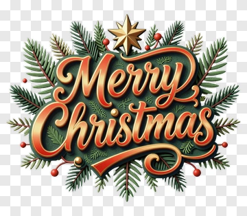 Merry Christmas Holiday Greeting PNG