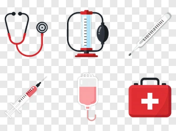 Medical Equipment Icons Set PNG