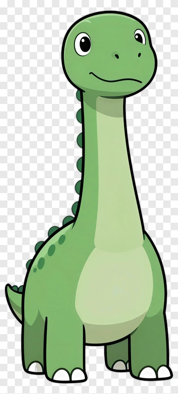 Green Cartoon Dinosaur PNG
