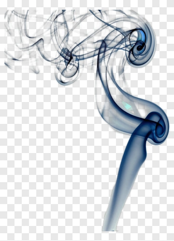 Blue Smoke Rising PNG