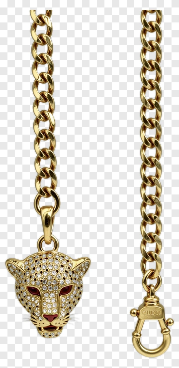 Gold Leopard Pendant Jewelry PNG