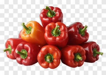 Stack Of Colorful Peppers PNG