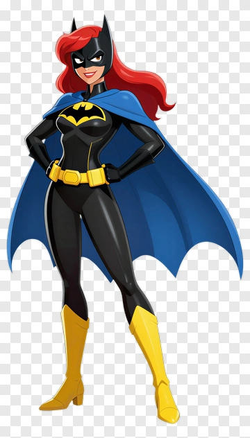Batgirl In Her Classic Costume PNG
