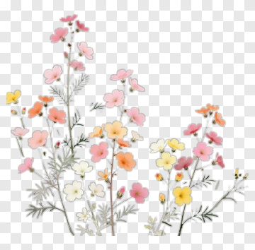 Watercolor Wildflowers PNG