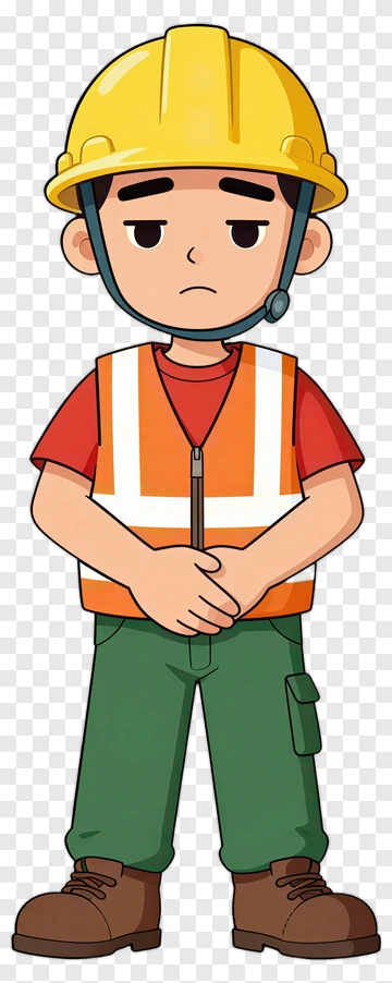 Construction Worker Boy PNG