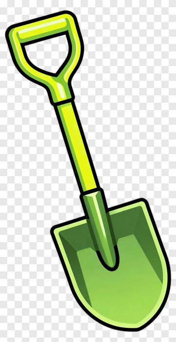 Green Shovel PNG