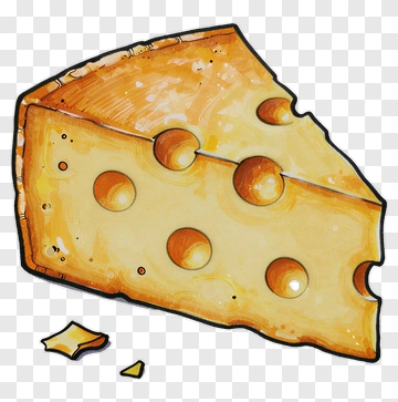 Hand-drawn Slice Of Cheese PNG