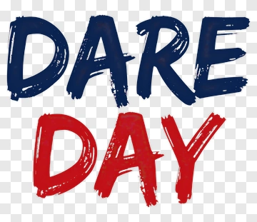 Dare Day Text Design PNG