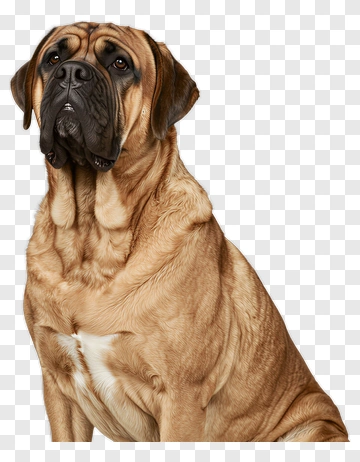 Bullmastiff Dog Portrait PNG