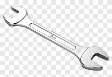Silver Wrench PNG