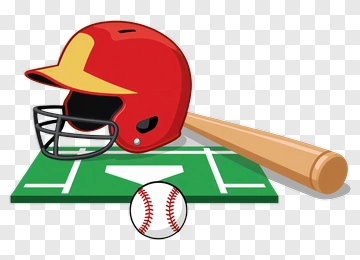 Baseball Helmet Bat And Ball PNG